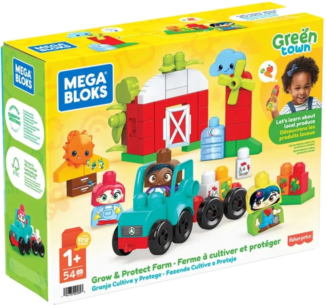 Mega Bloks Green Town Grow & Protect Farm - 54 Stukken