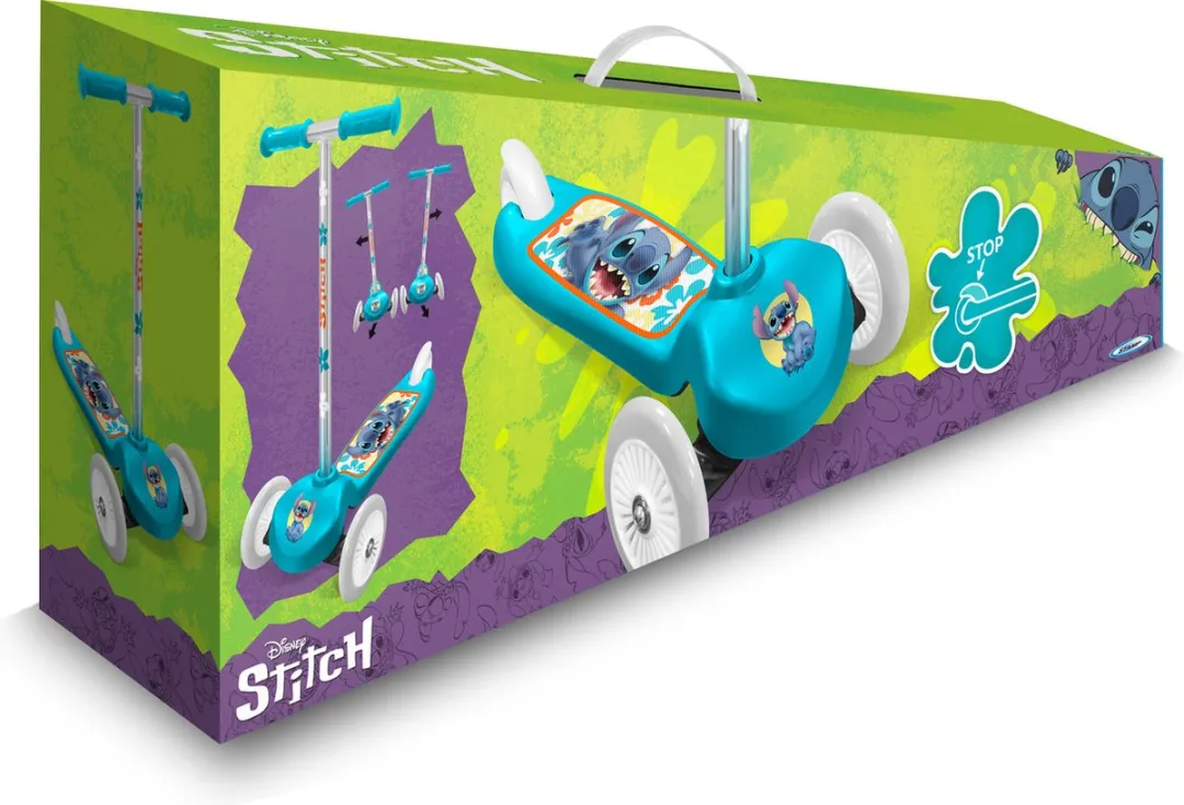 Disney Stitch 3-Wiel Kinderstep - Blauw - 80 Inch