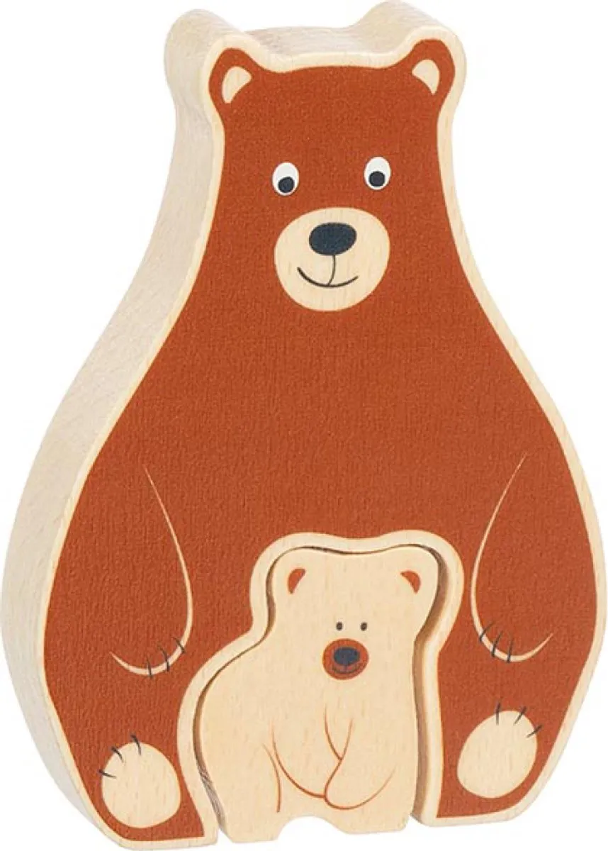 Goki Puzzle Bear 2-delig - Multi kleuren