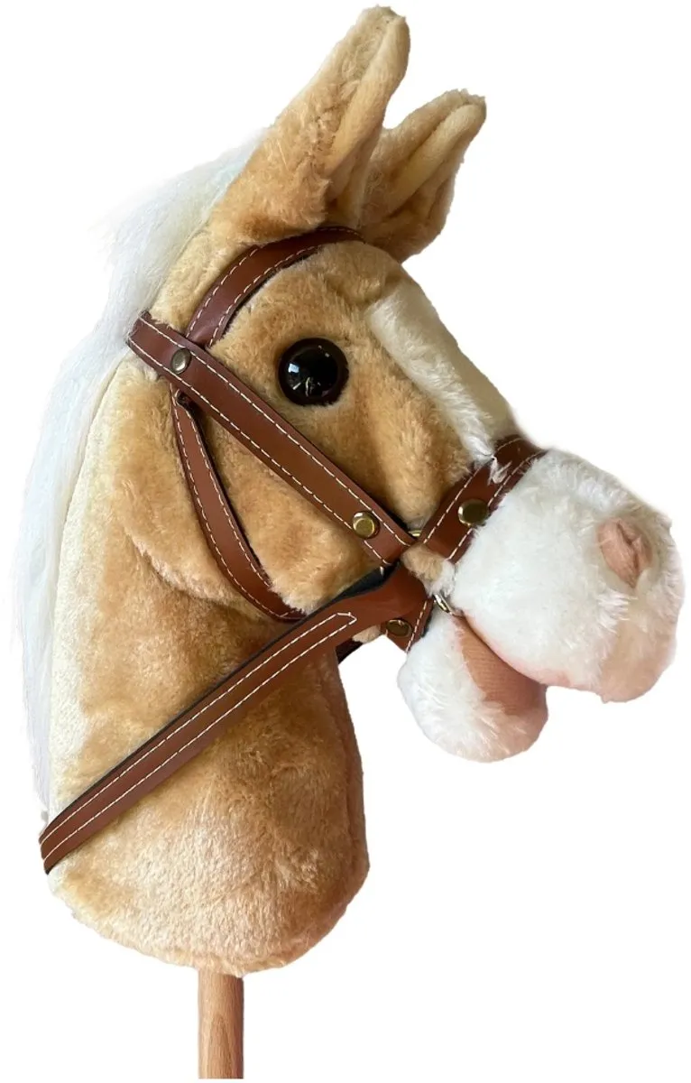Venditoy® Hobbyhorse Stok Paard - Licht Bruin Stokpaardje - Houten Speelgoed Peuter - Buitenspeelgoed - Hobby Horse Spullen - schoencadeautjes sinterklaas- Caramel