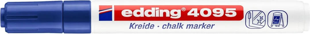 edding 4095 Krijtmarker Blauw - afbeelding 6 van 6