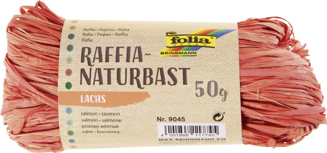 Raffia Folia 50gr. roze -