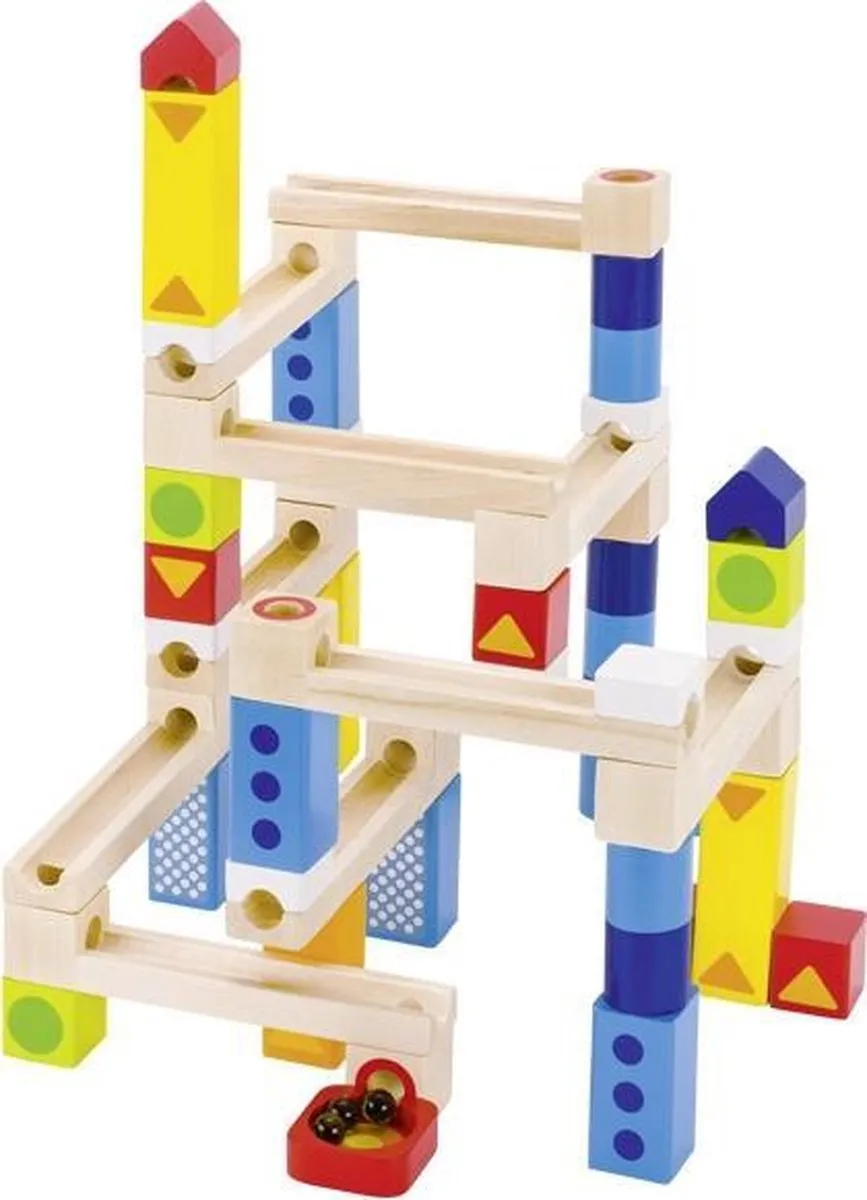 Goki Knikkerbaan 55-delig - Multicolor