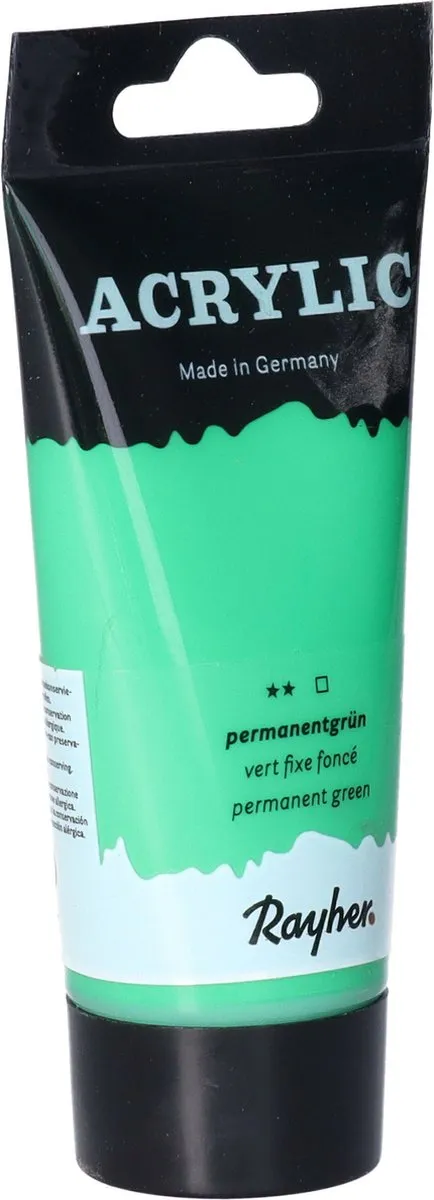 Rayher Acrylverf op waterbasis Groen 75ml - 2 Stuks