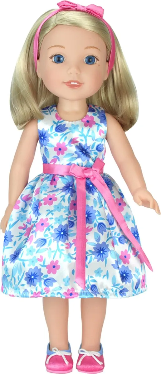 Sophia's by Teamson Kids Poppenkleding Feestjurk - 3 Stuks - Bloemen - o.a. Babypop