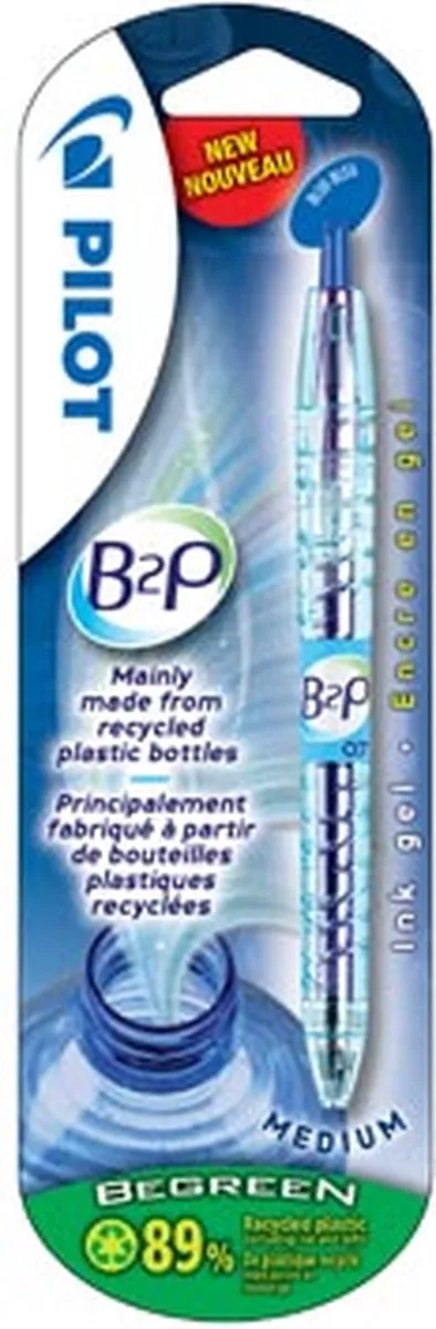 Pilot Begreen B2P Gelschrijver - Blauw