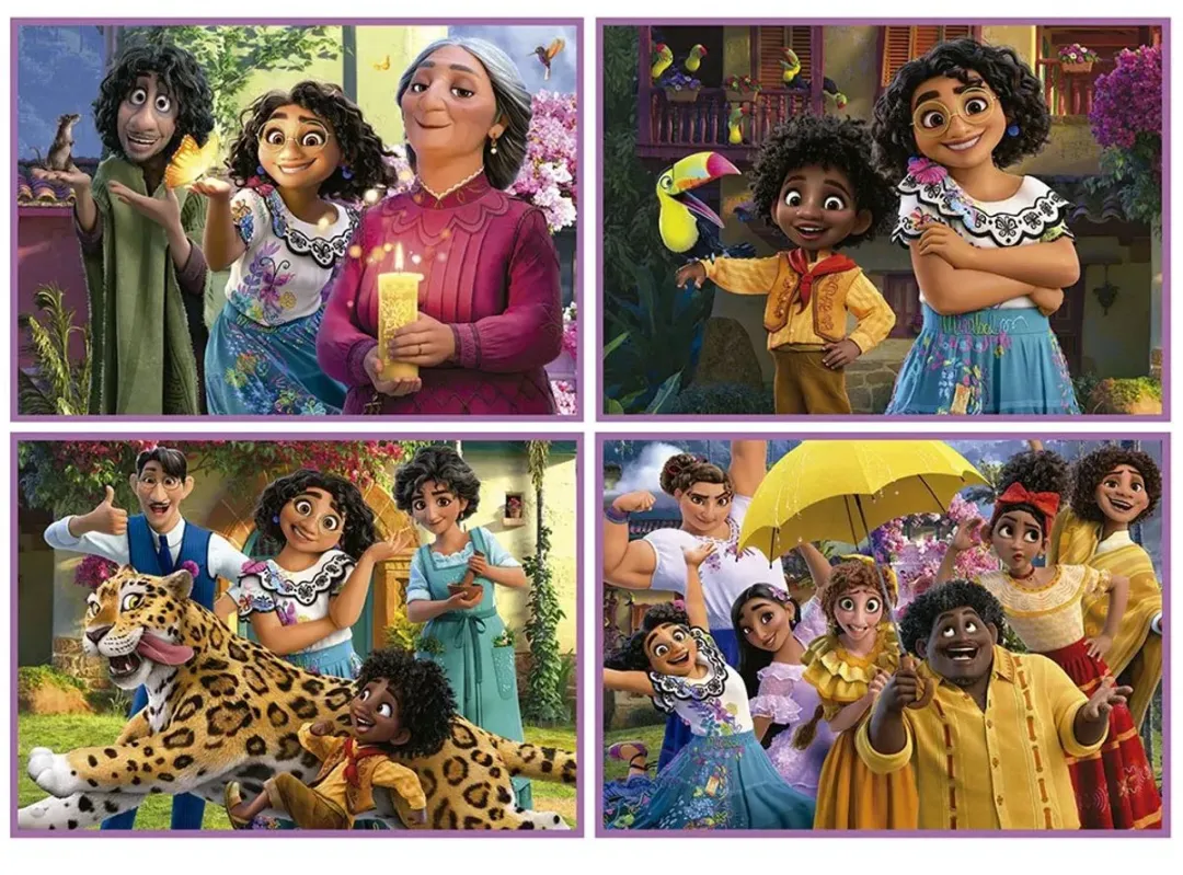 Educa Disney Encanto 4-in-1 Puzzelset - 50-150 Stuks - Multicolor - afbeelding 6 van 6