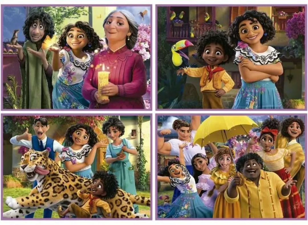 Educa Disney Encanto 4-in-1 Puzzelset - 50-150 Stuks - Multicolor