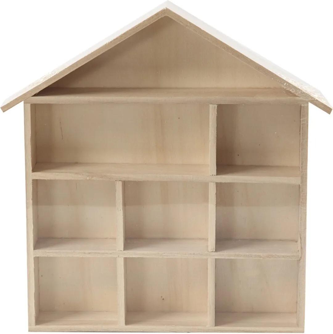 Creativ Company Houten Letterhuisje 26x25,2cm - Blank