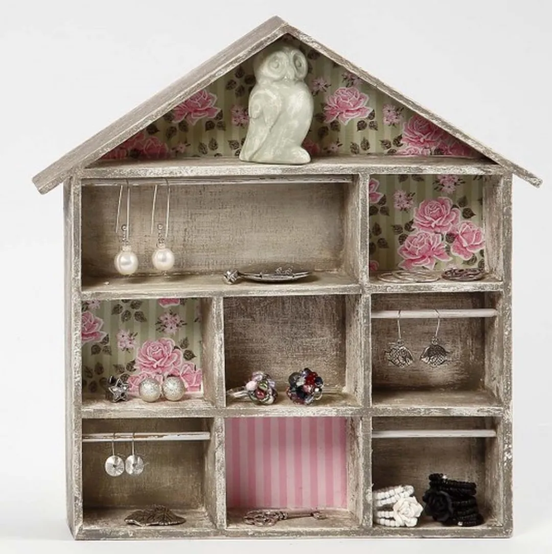 Creativ Company Houten Letterhuisje 26x25,2cm - Blank