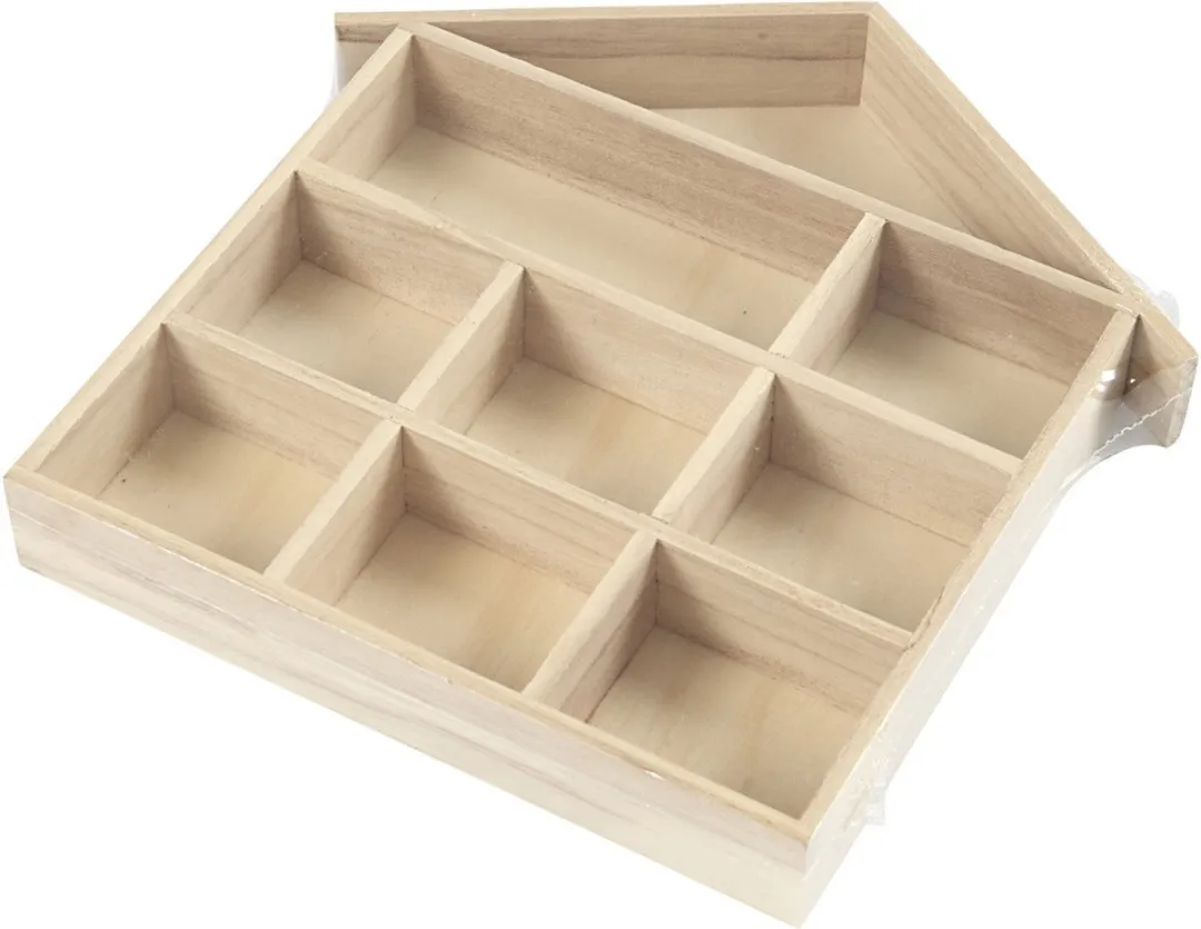 Creativ Company Houten Letterhuisje 26x25,2cm - Blank