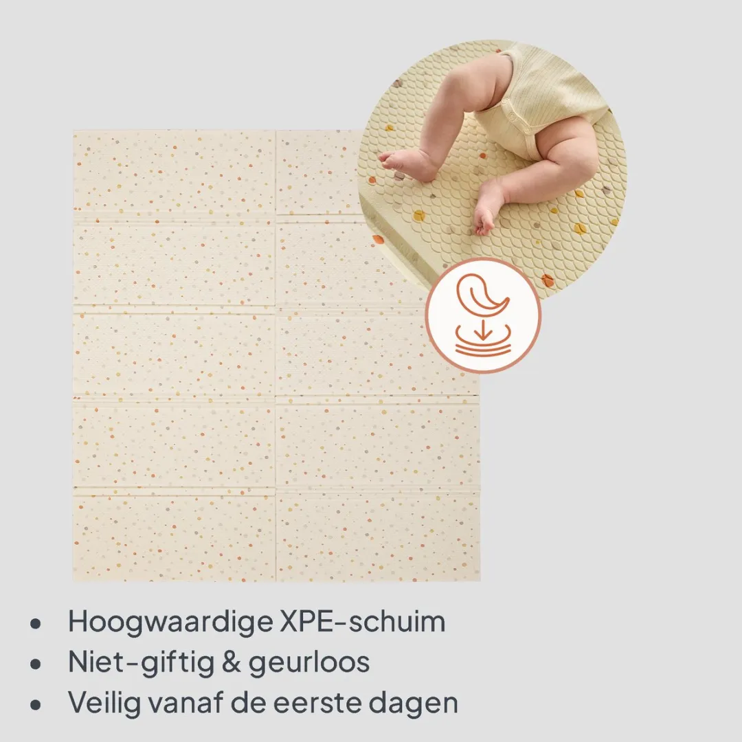 Lionelo Zora Speelmat 180x200cm Beige