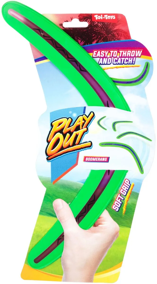 Toi-Toys Boomerang Soft Grip Groen