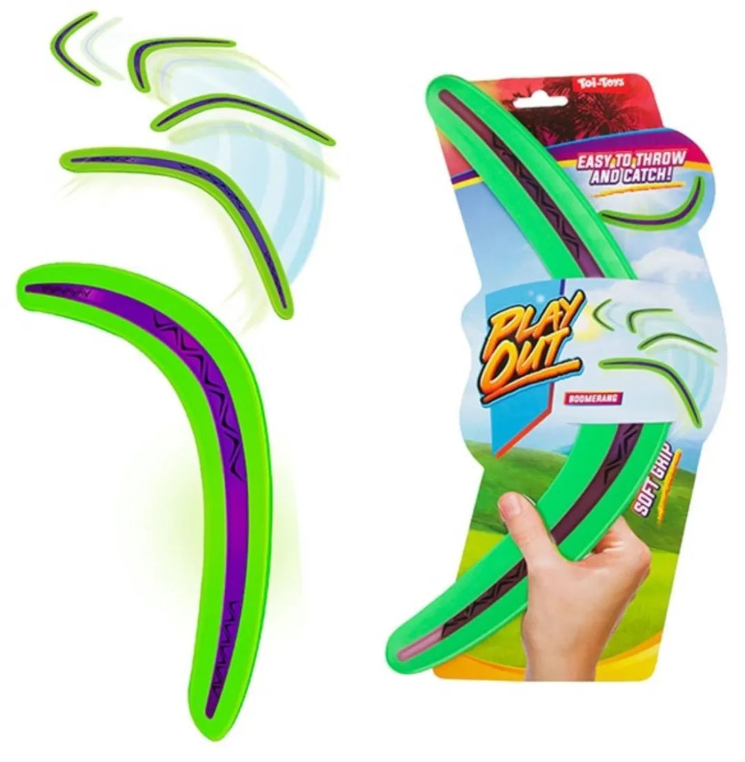 Toi-Toys Boomerang Soft Grip Groen
