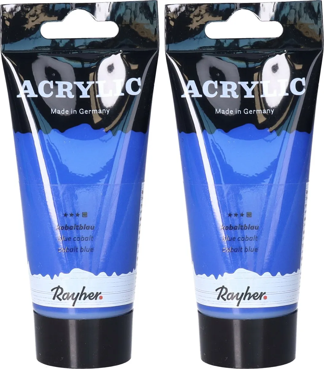 Rayher hobby Acrylverf Kobaltblauw 75ml