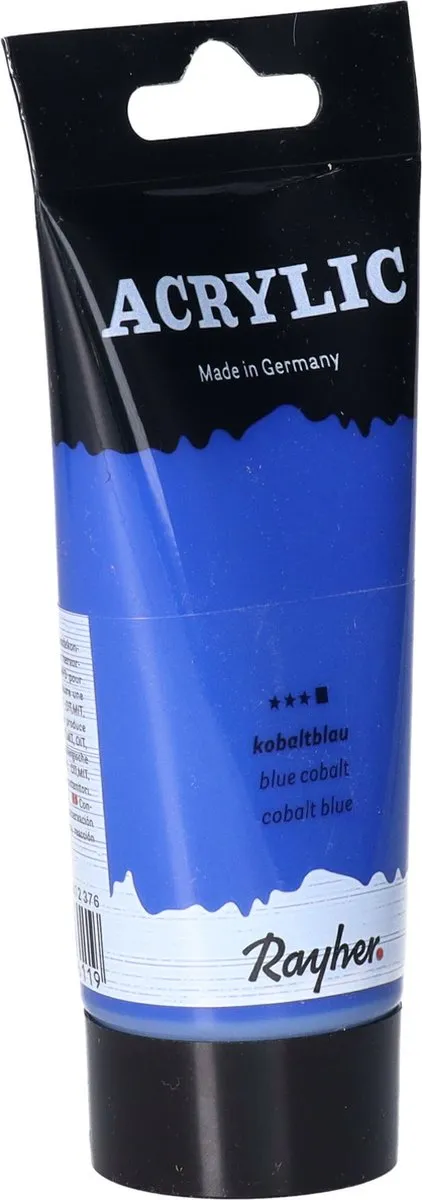 Rayher hobby Acrylverf Kobaltblauw 75ml - 2 Stuks