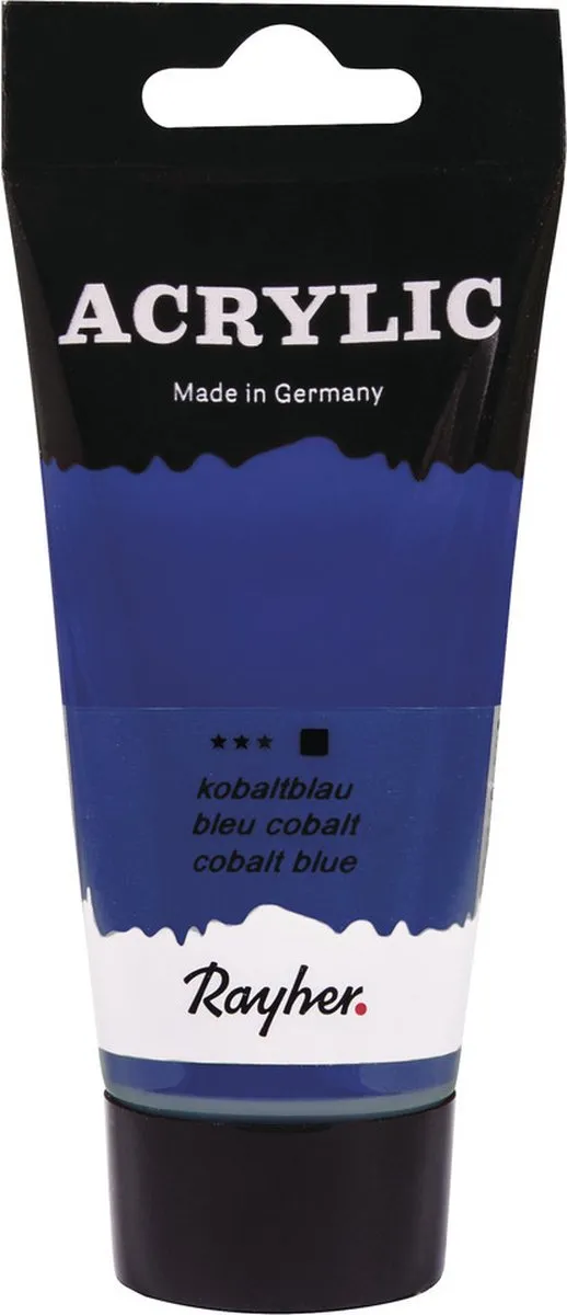 Rayher hobby Acrylverf Kobaltblauw 75ml - 2 Stuks