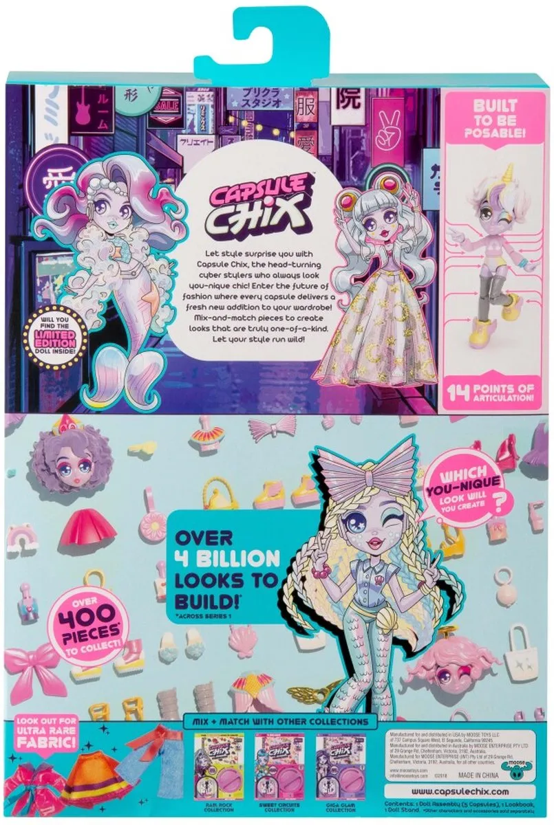 Moose Toys Capsule Chix Magic Collection Fashionpop - Assorti