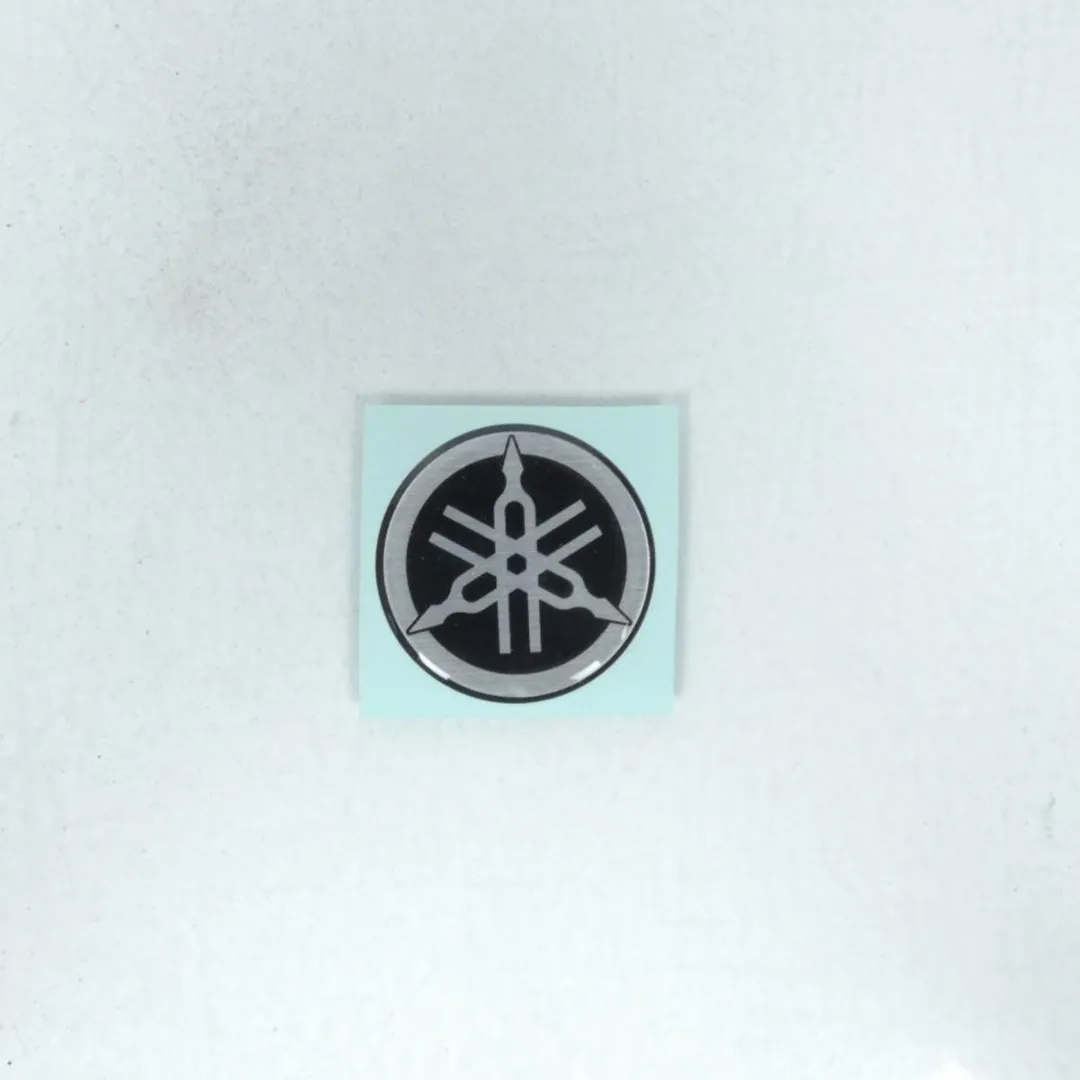 Yamaha 125 MT 2020-2022 Logo 3D Stickers - Ø45mm - Zwart/Grijs