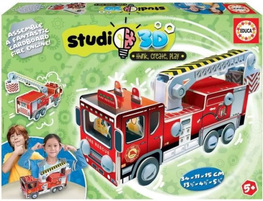 Educa Studio 3D Brandweerwagen Puzzel