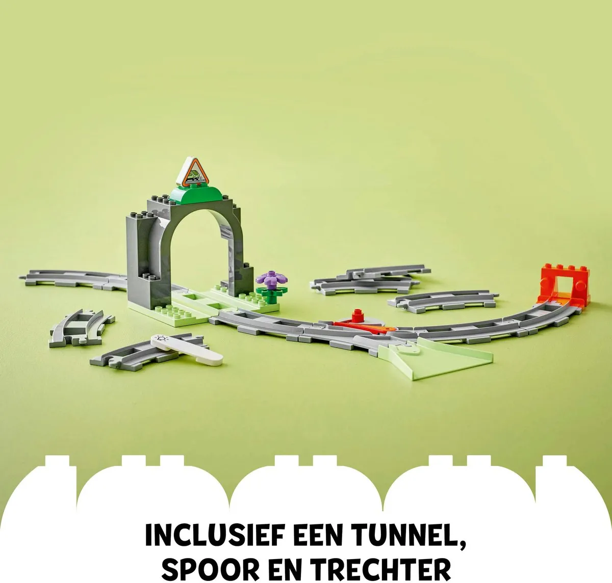 LEGO DUPLO Stad Treintunnel en Rails 10425 - 20 Stukken - Meerkleurig