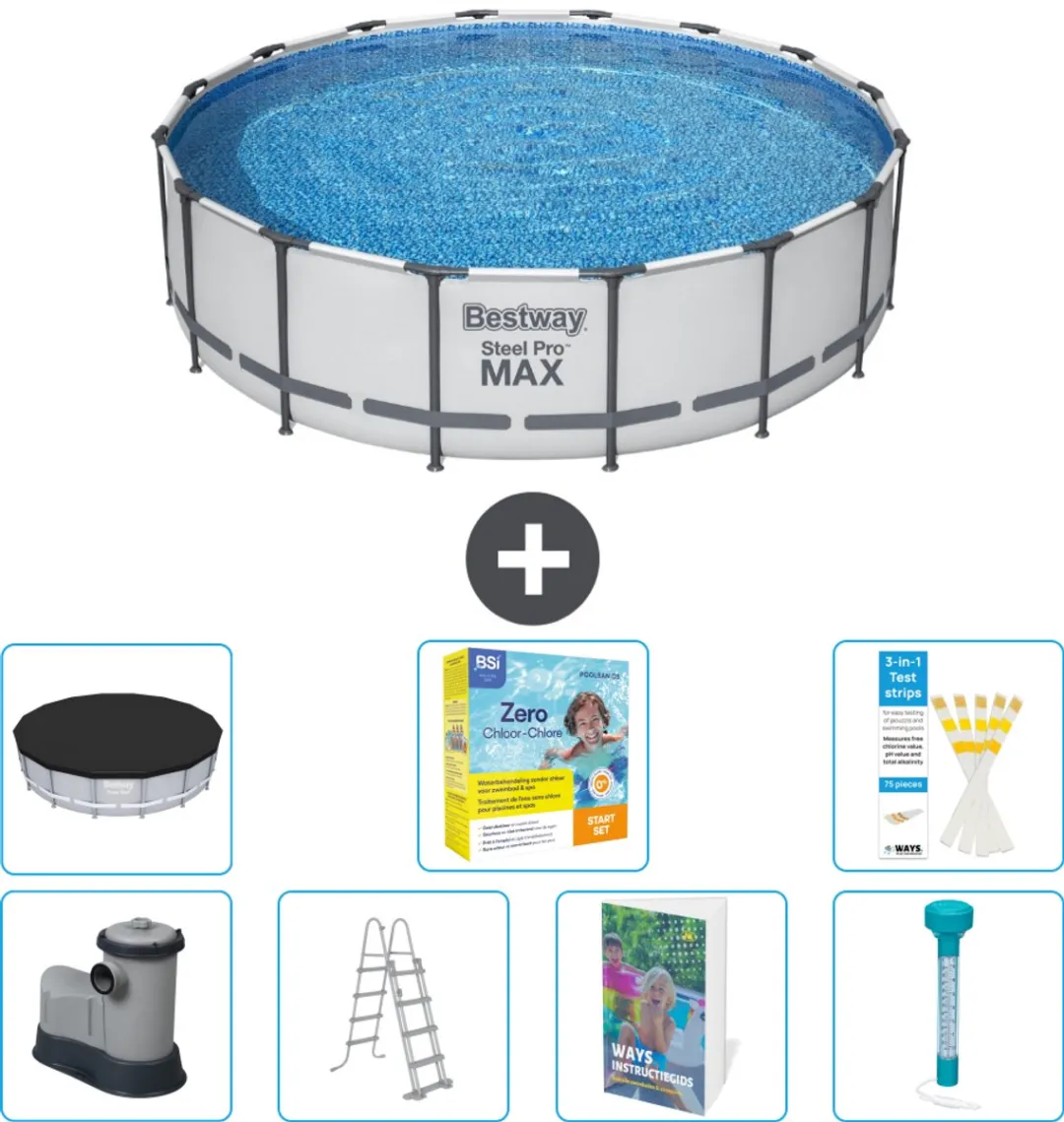 Bestway Steel Pro MAX Zwembad 488x122cm