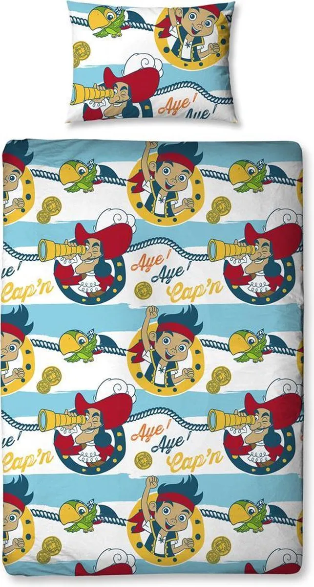 Disney Jake & Nooitgedachtland Dekbedovertrek - Eenpersoons - Blauw - afbeelding 4 van 4
