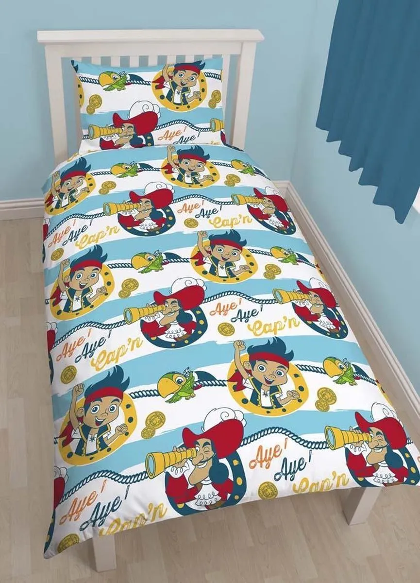 Disney Jake & Nooitgedachtland Dekbedovertrek - Eenpersoons - Blauw - afbeelding 2 van 4