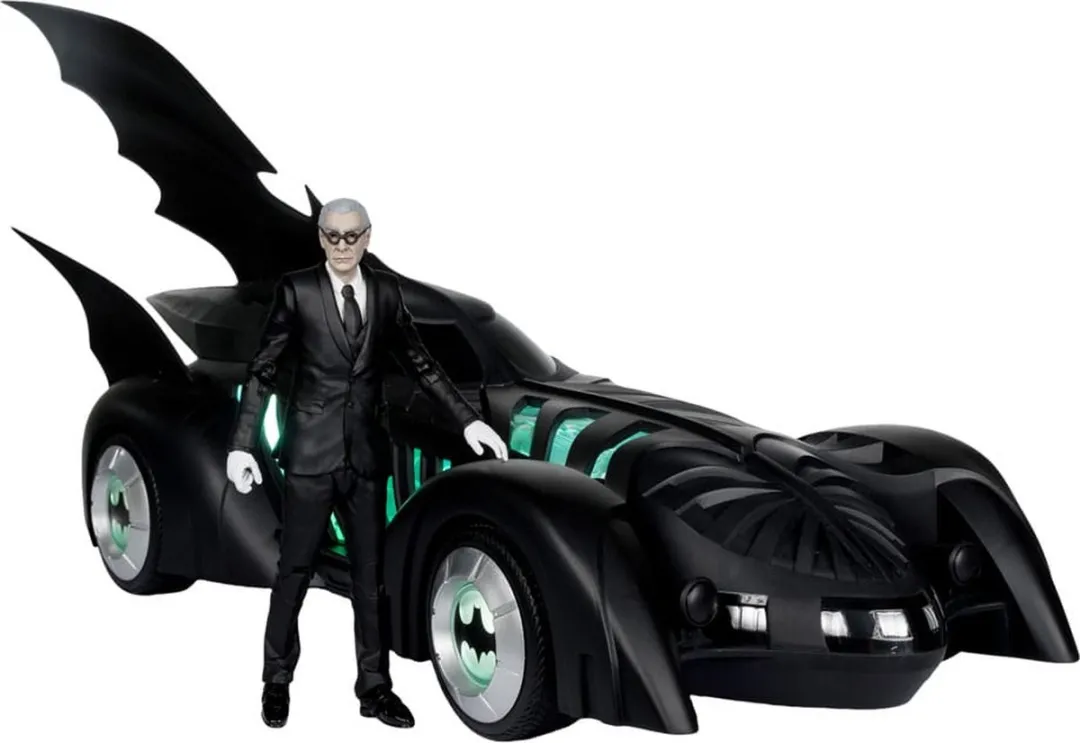 McFarlane Toys Batman Forever Alfred Pennyworth & Batmobile