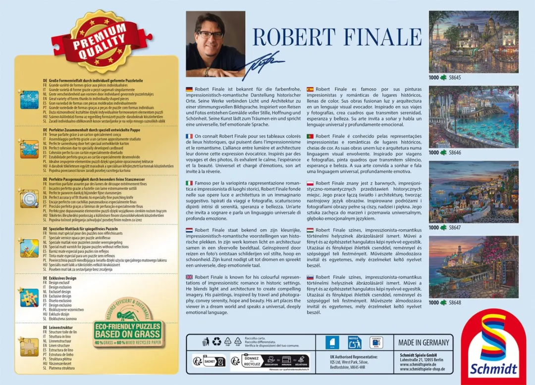 Schmidt Spiele Robert Finale Amalfi Kust Puzzel - 1000 Stukjes