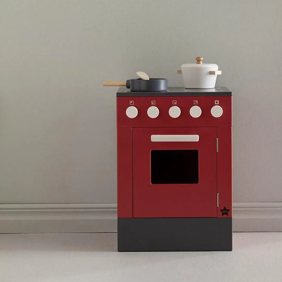 Kids Concept Houten Oven Bistro - Rood