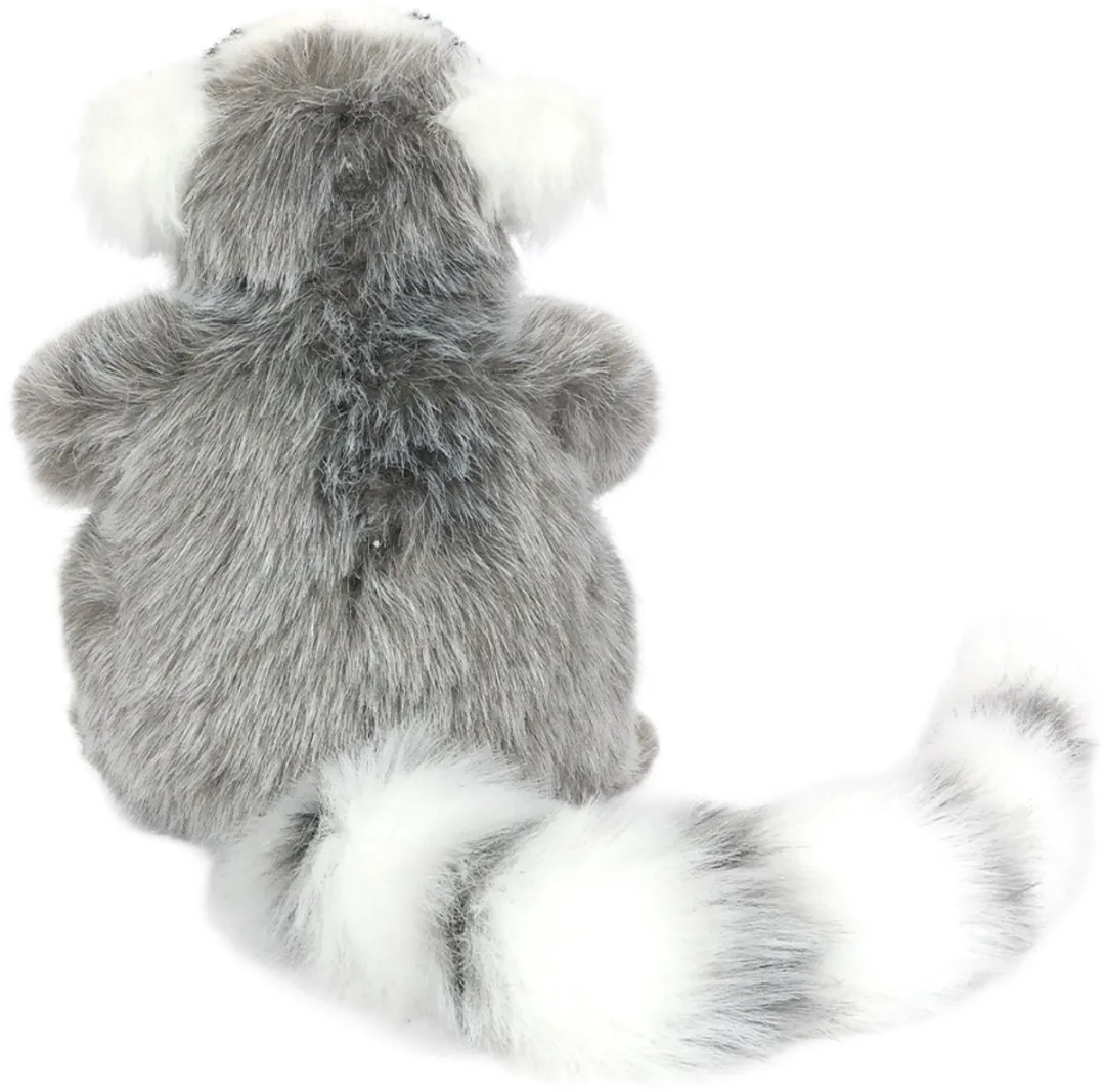 PIA Soft Toys Pluche Katta - Zittend 19cm - Grijs/Wit - afbeelding 6 van 6