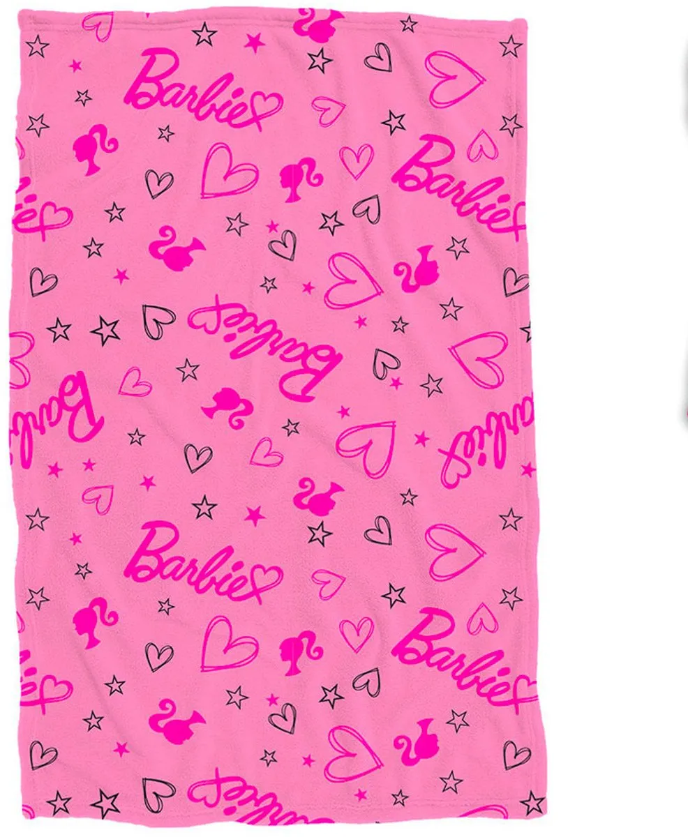 Barbie Fleece Deken Heart 90x140cm