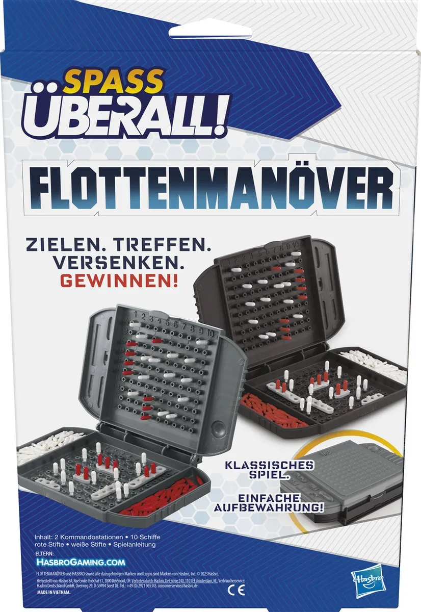 Hasbro Gaming Battleship Grab & Go Bordspel - 2 Spelers - afbeelding 6 van 6
