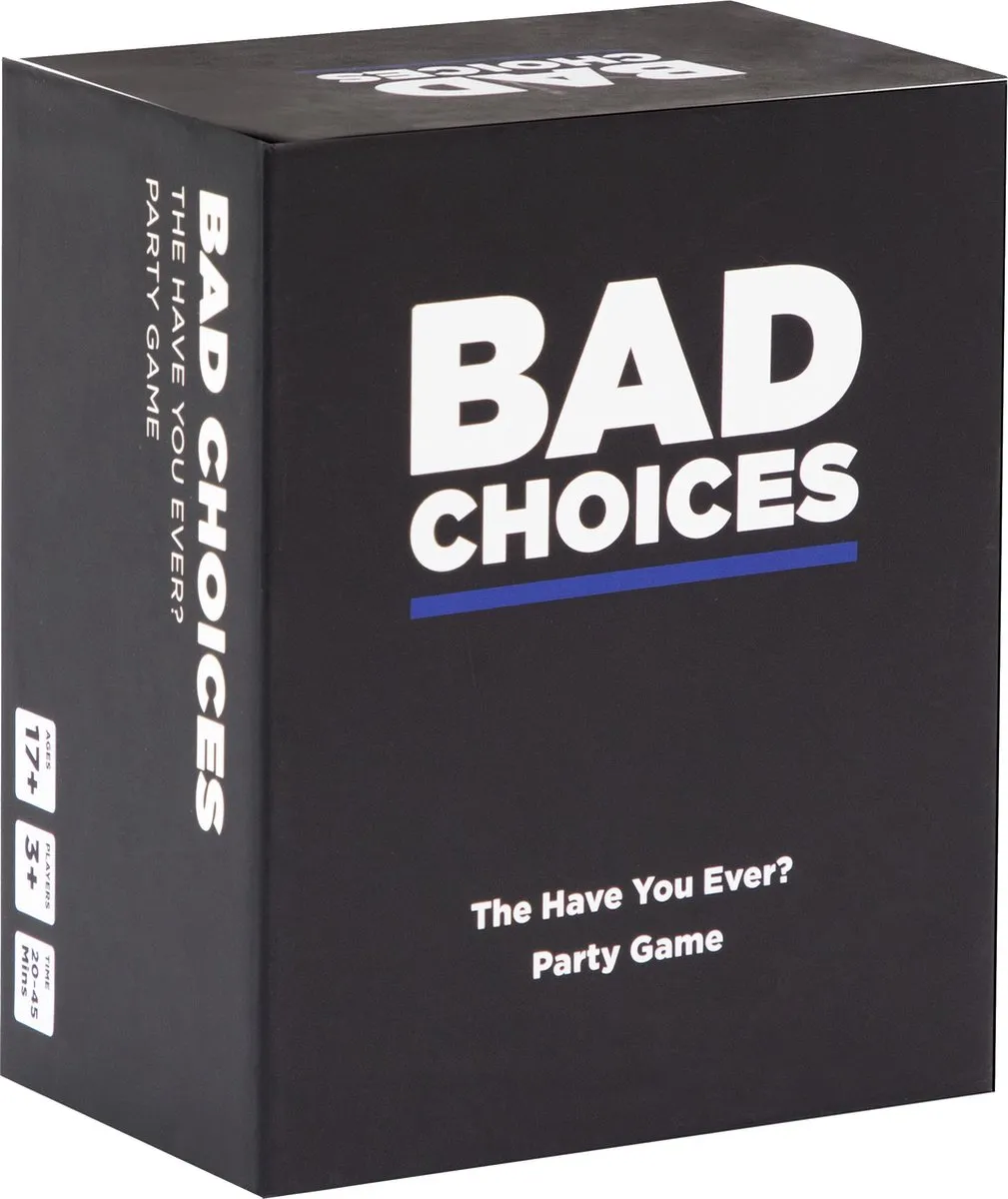 Bad Choices - Kaartspel - Partyspel - Vanaf 17 jaar - Voor 3 t/m 10 spelers - Engelstalig