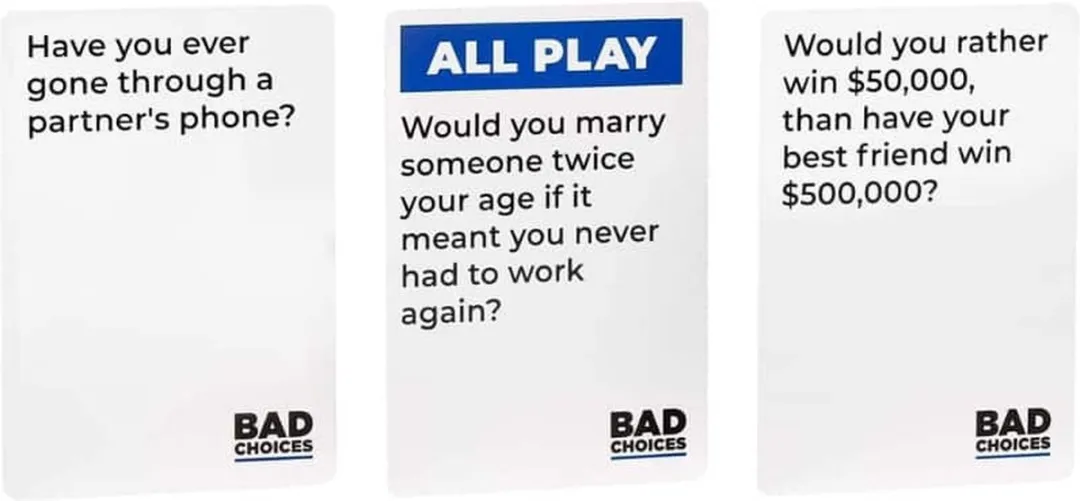 Bad Choices - Kaartspel - Partyspel - Vanaf 17 jaar - Voor 3 t/m 10 spelers - Engelstalig
