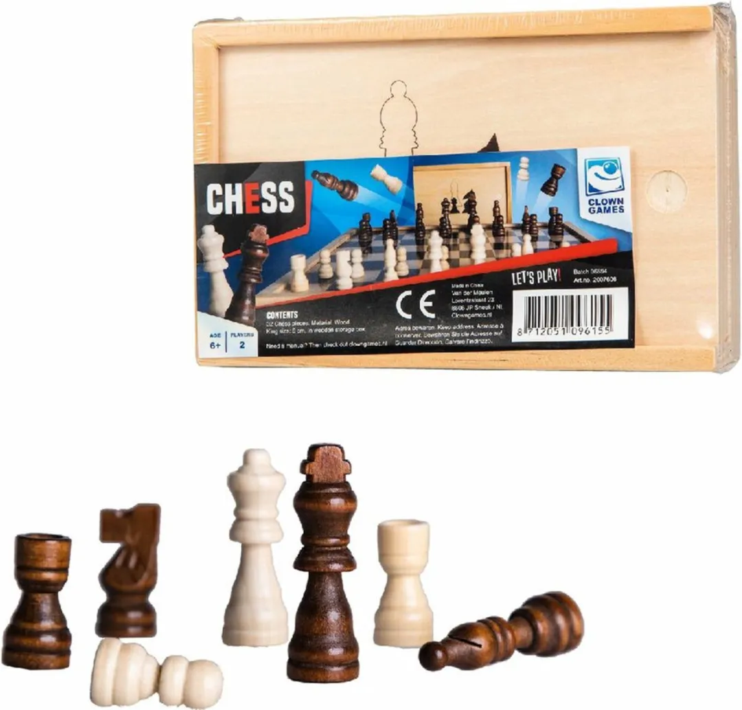 Clown Games Schaakstukken Hout 2007606