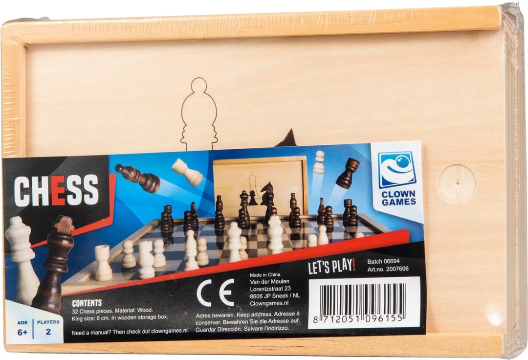 Clown Games Schaakstukken Hout 2007606