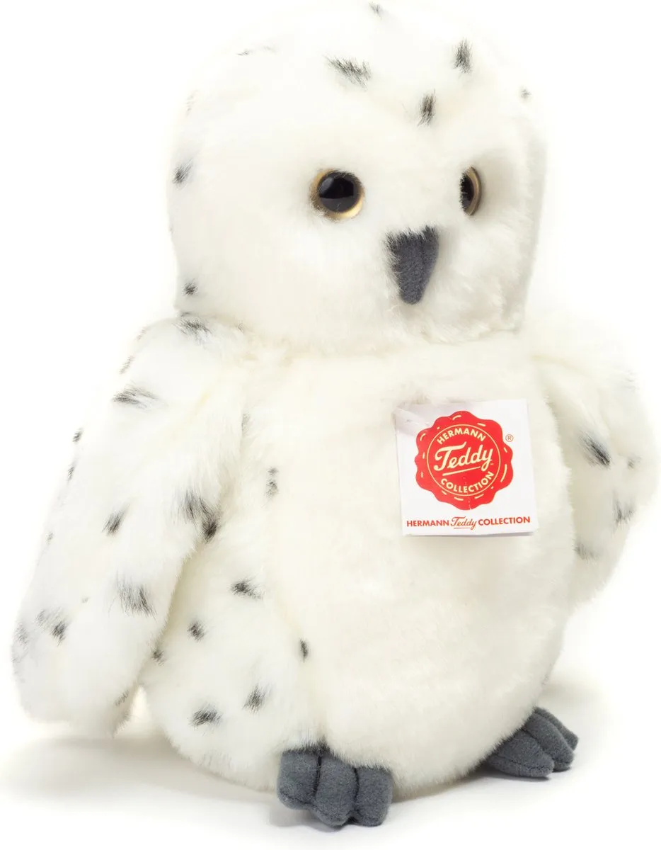 Teddy Hermann Knuffeldier Sneeuwuil Wit - 21 cm