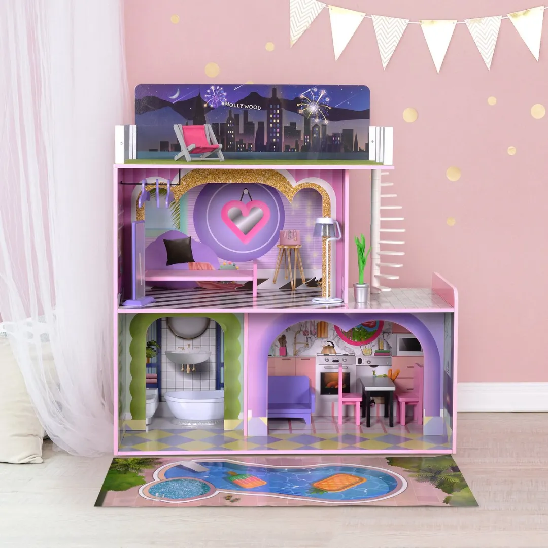 Teamson Kids Poppenhuis Accessoires - 16 Stuks - Meerkleurig