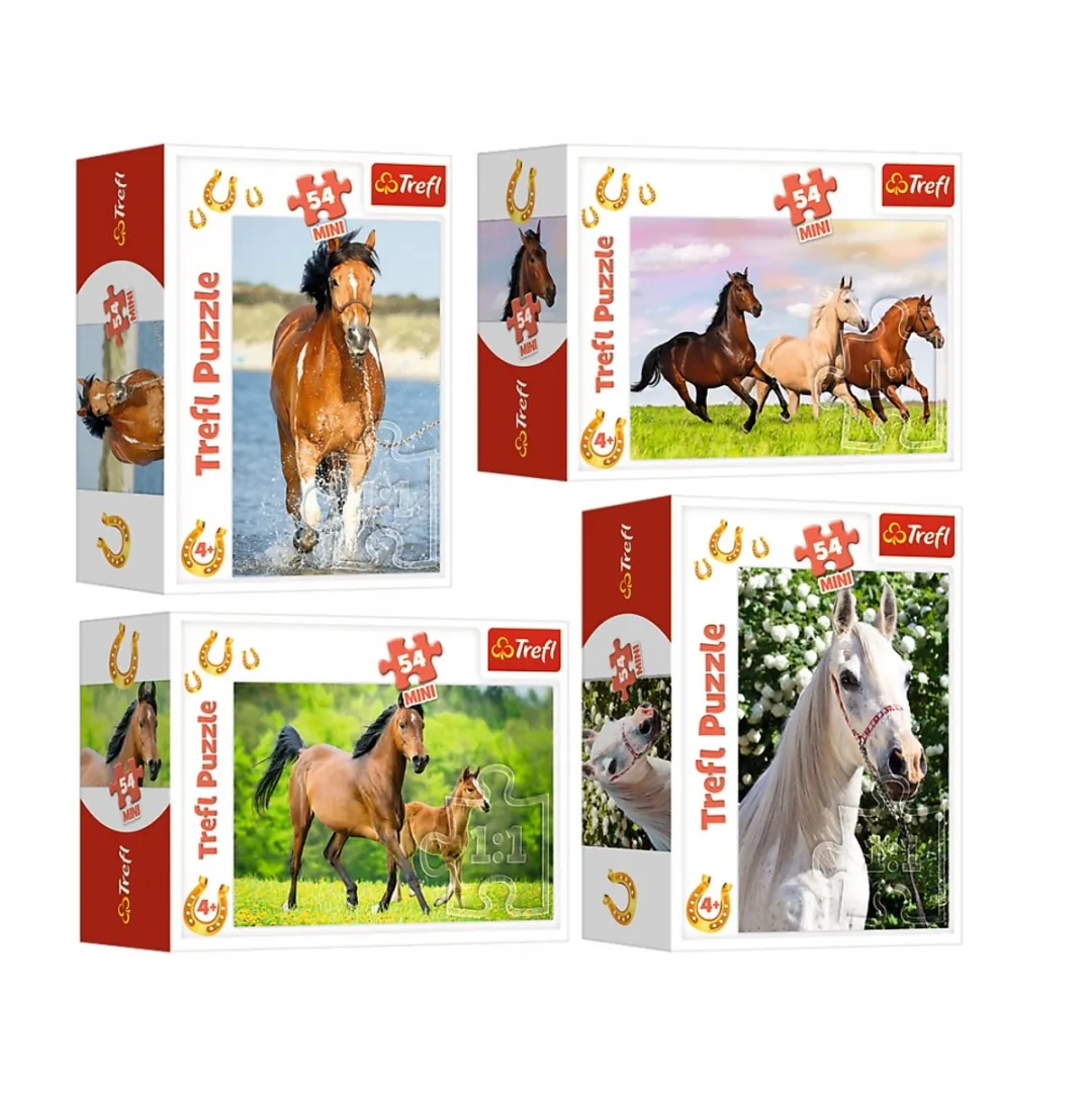 Trefl Mini Puzzel Paarden Wereld 54 Stuks