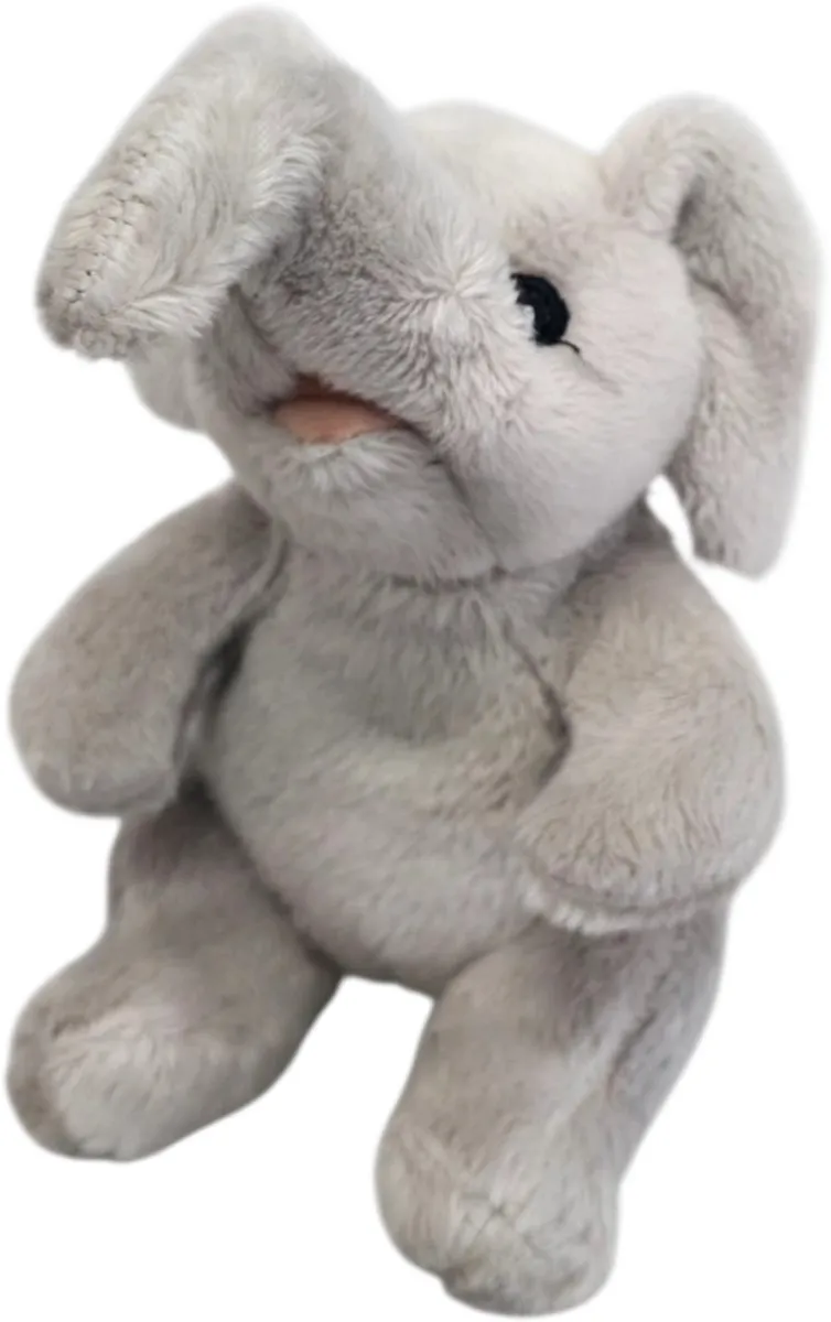 Unitoys Mini Animals Zittende Olifant - Grijs 12cm