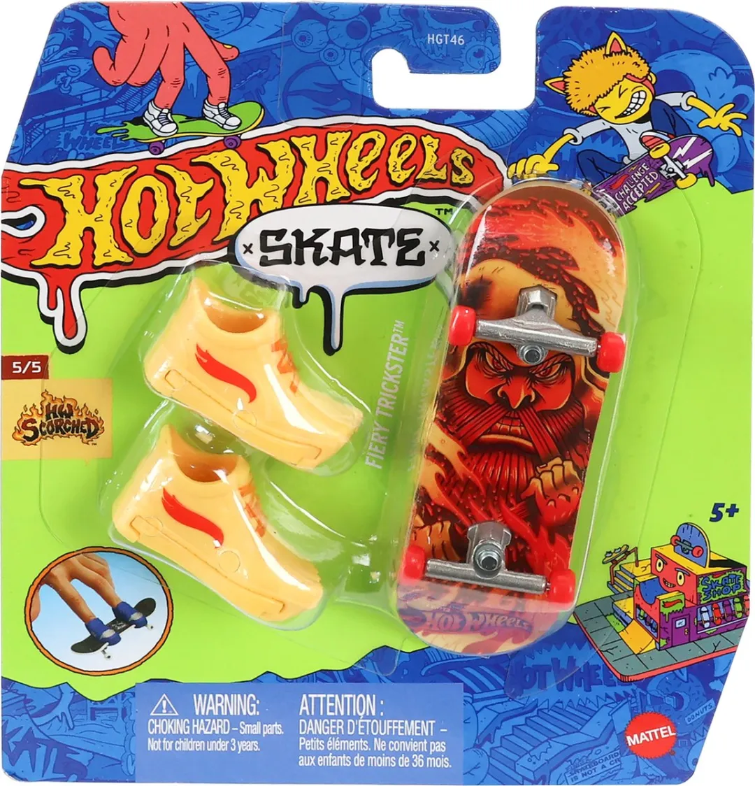 Hot Wheels Skate Fiery Trickster Vingerskateboardset