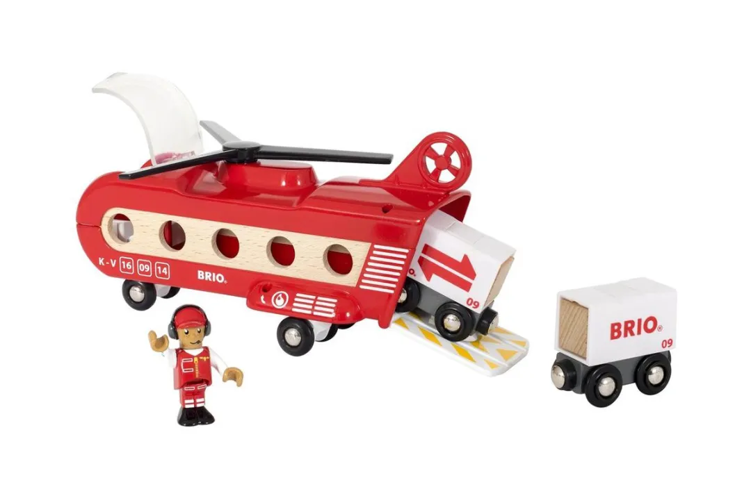 BRIO Vracht Transport Helikopter 33886 - 1000 Stuks - Rood