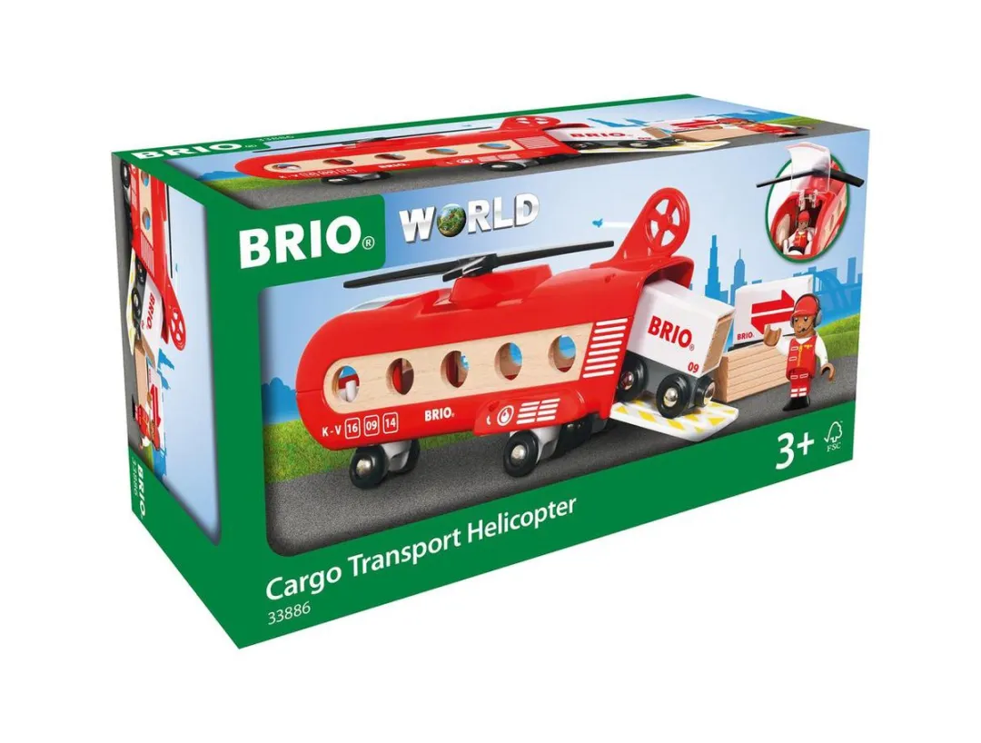 BRIO Vracht Transport Helikopter 33886 - 1000 Stuks - Rood
