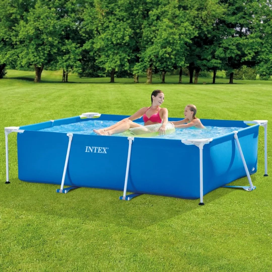 Intex Rechthoekig Frame Zwembad 220x150x60cm - Blauw - 1662L