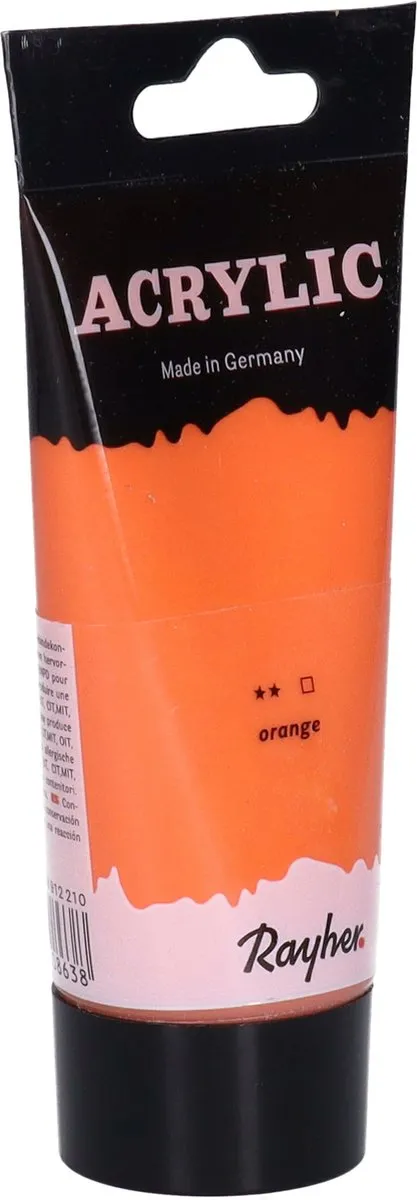 Rayher hobby Acrylverf Oranje 75ml
