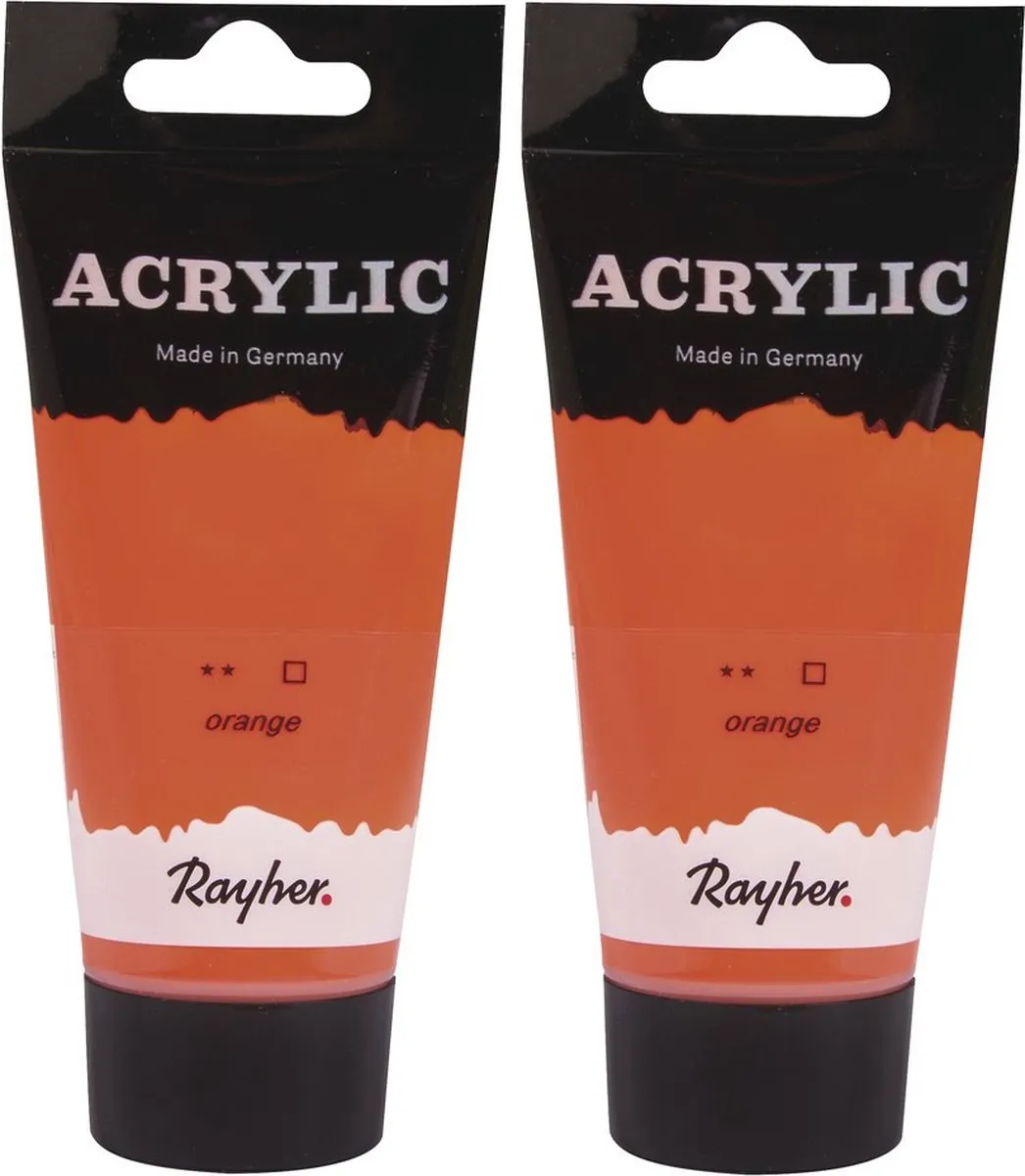 Rayher hobby Acrylverf Oranje 75ml