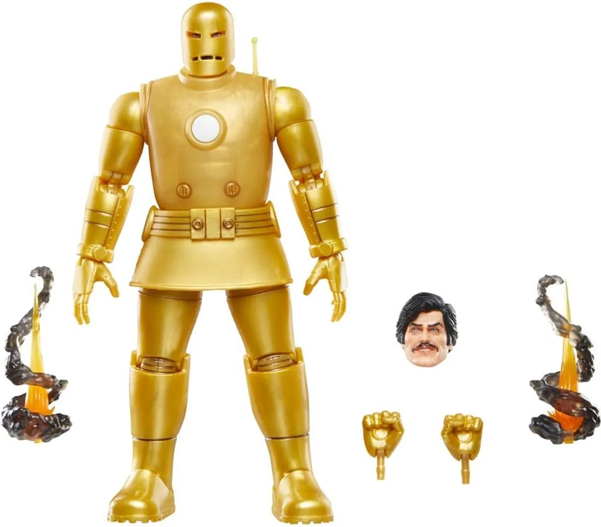 Hasbro Marvel Legends Iron Man Action Figure 01-Gold - 15cm - Multi