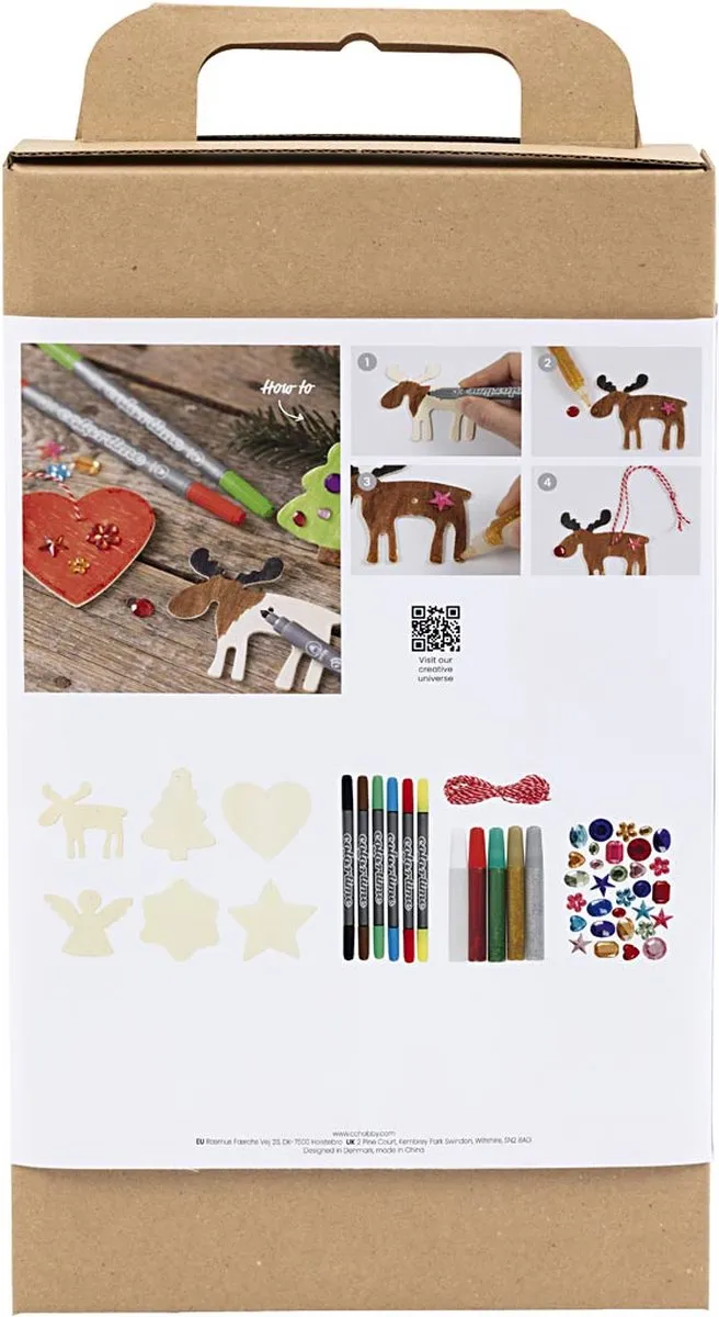 Creativ Company Kerstdecoratie Hobbyset Multicolor